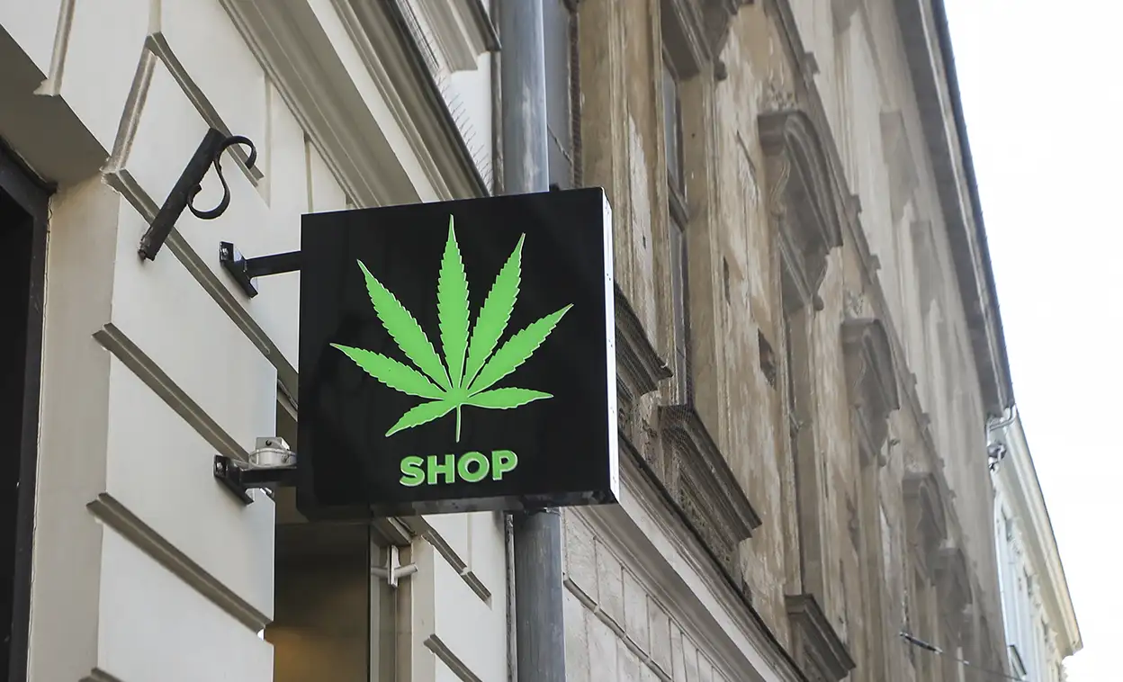 Cannabis shop sign